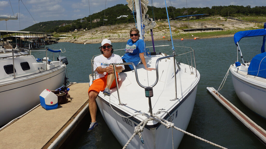 our first sailboat, hunter 23